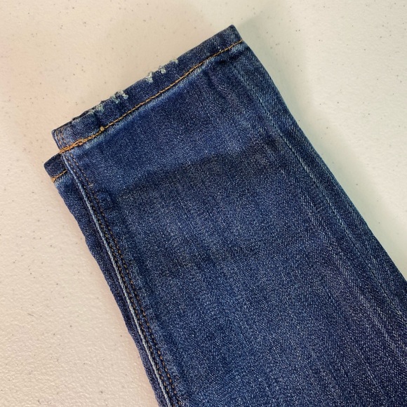 Express Mid Rise Dark Wash Legging Jean - Picture 2 of 8